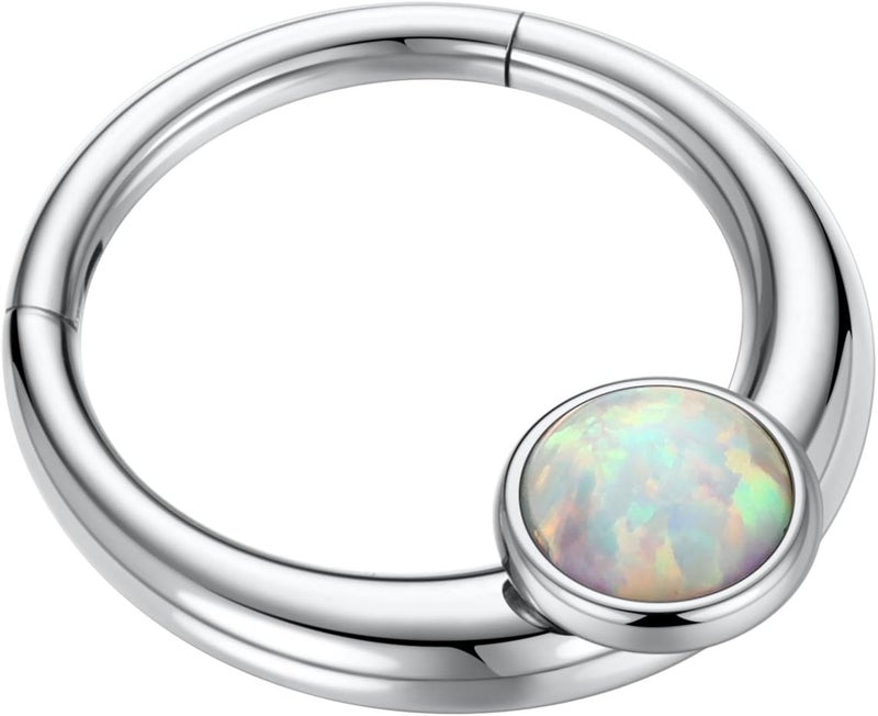 FUNLMO Store 316L Surgical Steel Septum Ring Nose Ring Hoop Hypoallergenic Daith Cartilage Conch Tragus Rook Earlobe Piercing Jewerly for Women Men - Image 2
